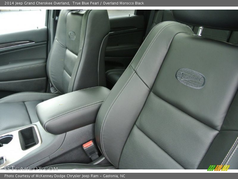 True Blue Pearl / Overland Morocco Black 2014 Jeep Grand Cherokee Overland