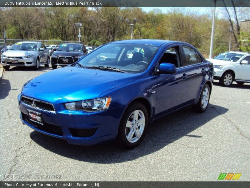 Electric Blue Pearl / Black 2008 Mitsubishi Lancer ES