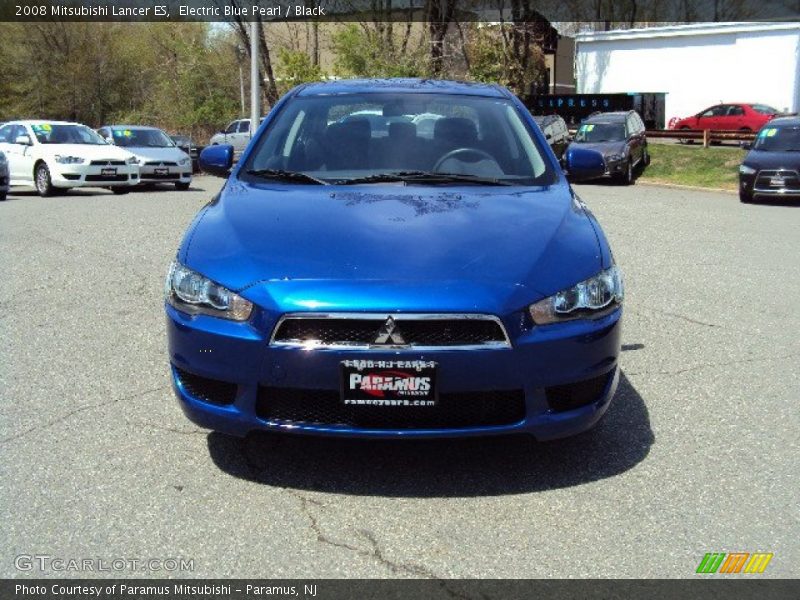 Electric Blue Pearl / Black 2008 Mitsubishi Lancer ES