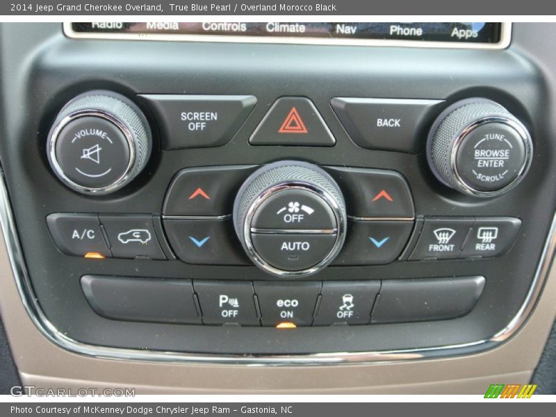 Controls of 2014 Grand Cherokee Overland