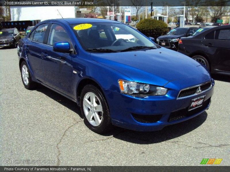 Electric Blue Pearl / Black 2008 Mitsubishi Lancer ES