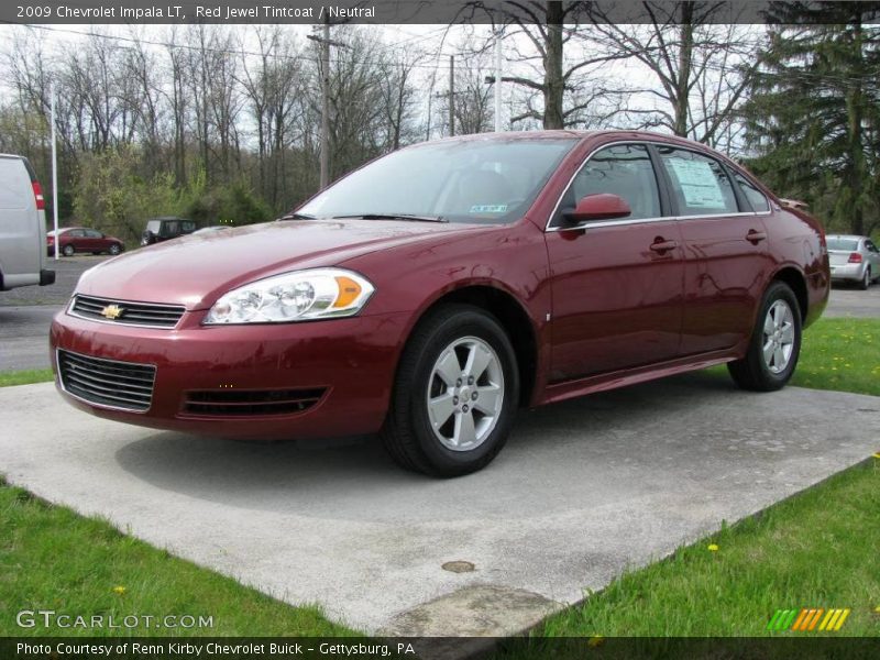 Red Jewel Tintcoat / Neutral 2009 Chevrolet Impala LT
