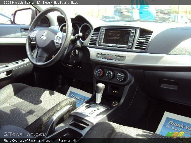 Electric Blue Pearl / Black 2008 Mitsubishi Lancer ES