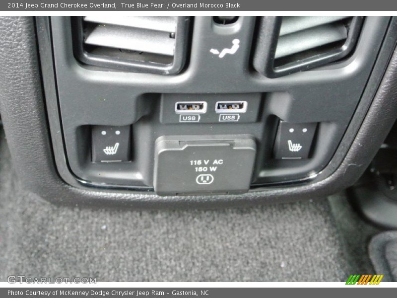 True Blue Pearl / Overland Morocco Black 2014 Jeep Grand Cherokee Overland