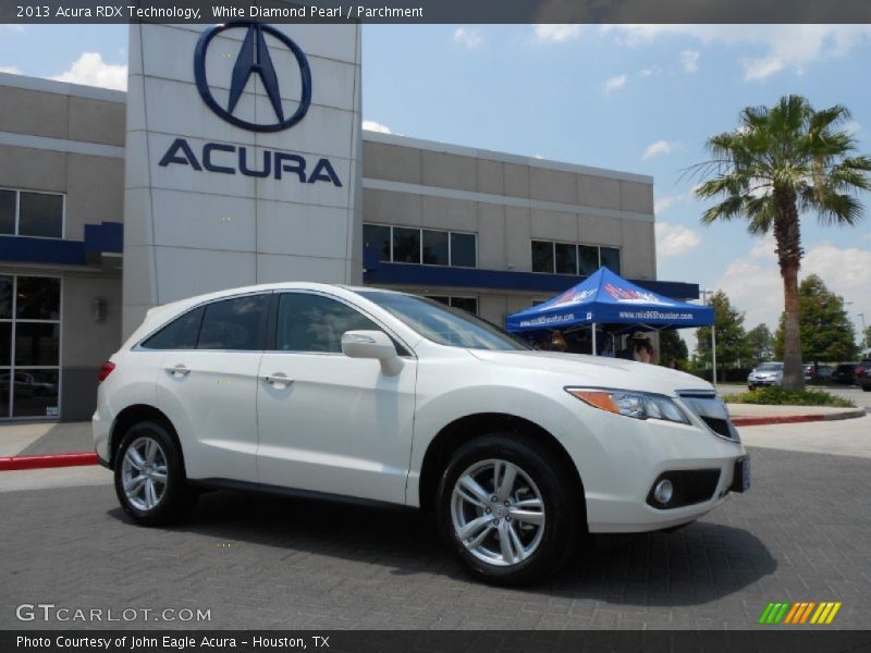 White Diamond Pearl / Parchment 2013 Acura RDX Technology