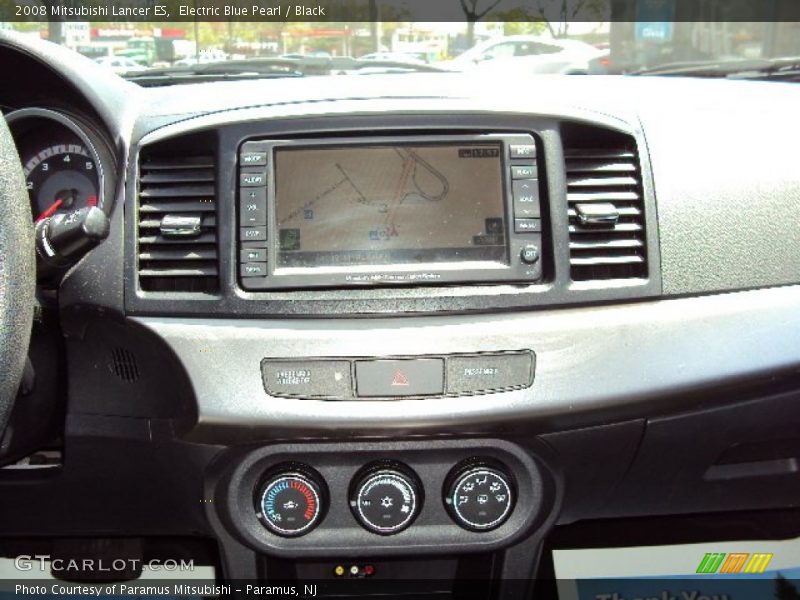 Electric Blue Pearl / Black 2008 Mitsubishi Lancer ES
