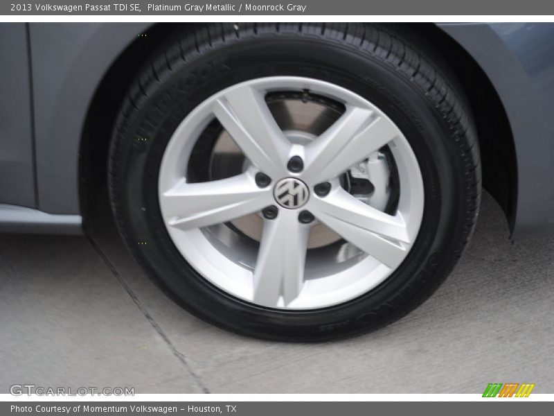 Platinum Gray Metallic / Moonrock Gray 2013 Volkswagen Passat TDI SE