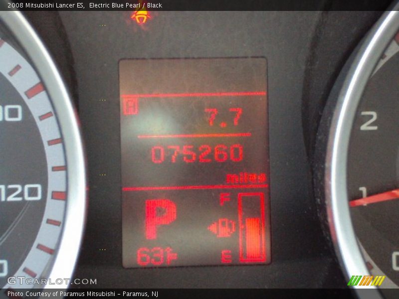 Electric Blue Pearl / Black 2008 Mitsubishi Lancer ES
