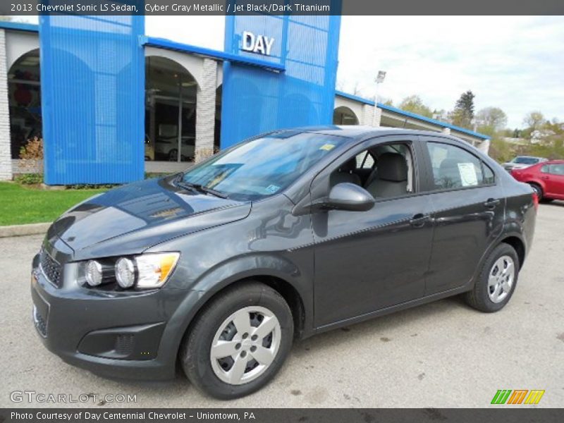 Cyber Gray Metallic / Jet Black/Dark Titanium 2013 Chevrolet Sonic LS Sedan
