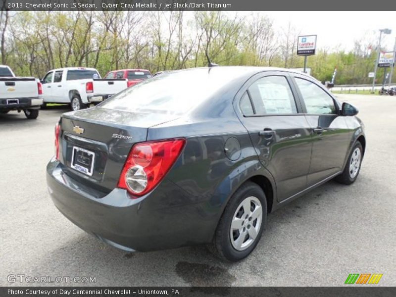Cyber Gray Metallic / Jet Black/Dark Titanium 2013 Chevrolet Sonic LS Sedan