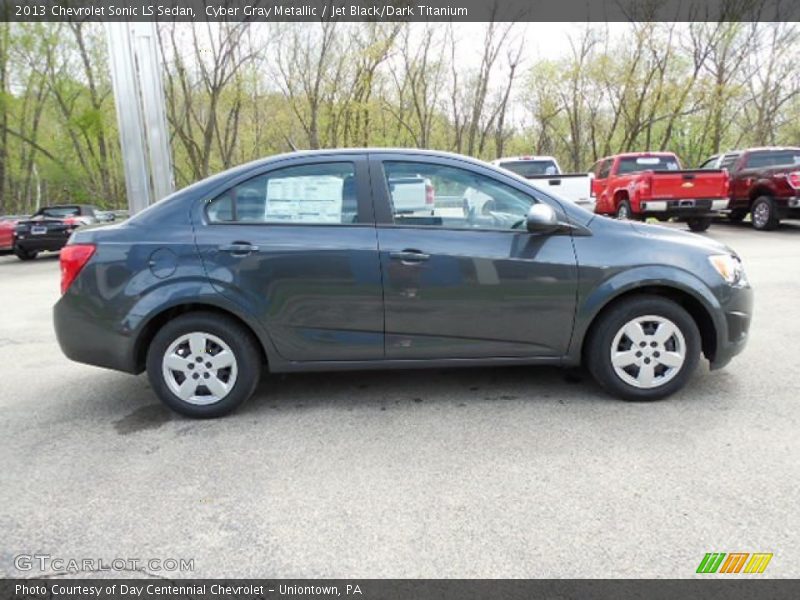 Cyber Gray Metallic / Jet Black/Dark Titanium 2013 Chevrolet Sonic LS Sedan