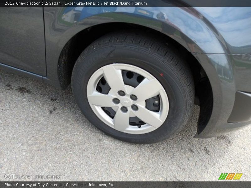 Cyber Gray Metallic / Jet Black/Dark Titanium 2013 Chevrolet Sonic LS Sedan
