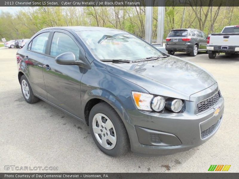 Cyber Gray Metallic / Jet Black/Dark Titanium 2013 Chevrolet Sonic LS Sedan
