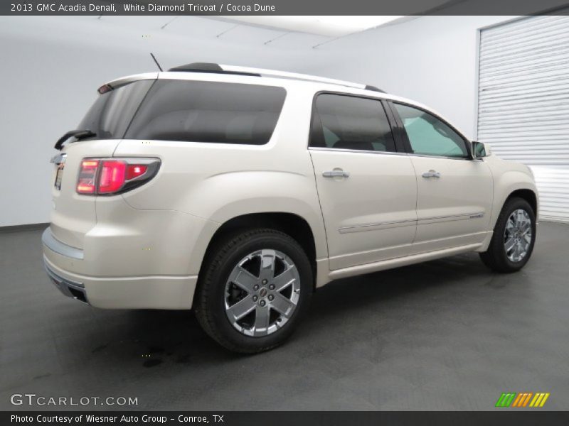 White Diamond Tricoat / Cocoa Dune 2013 GMC Acadia Denali