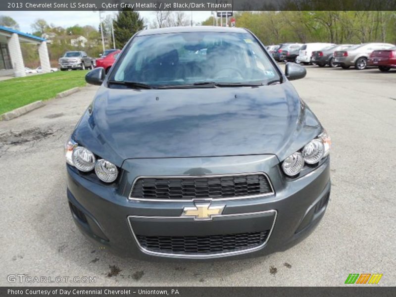 Cyber Gray Metallic / Jet Black/Dark Titanium 2013 Chevrolet Sonic LS Sedan