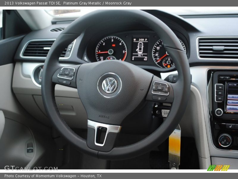 Platinum Gray Metallic / Moonrock Gray 2013 Volkswagen Passat TDI SE