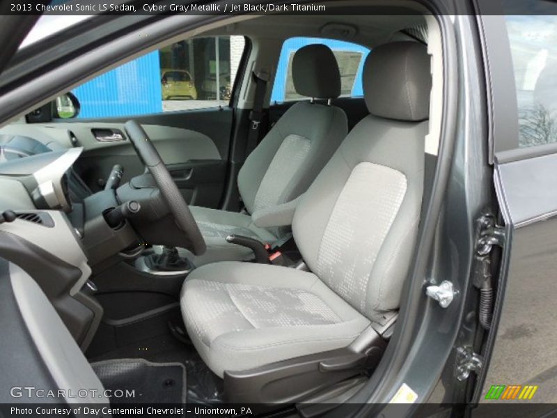 Cyber Gray Metallic / Jet Black/Dark Titanium 2013 Chevrolet Sonic LS Sedan