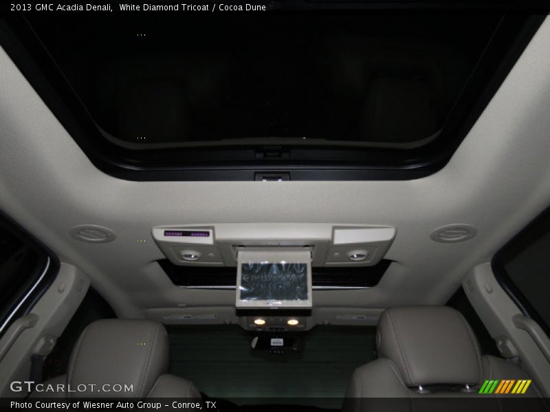 White Diamond Tricoat / Cocoa Dune 2013 GMC Acadia Denali