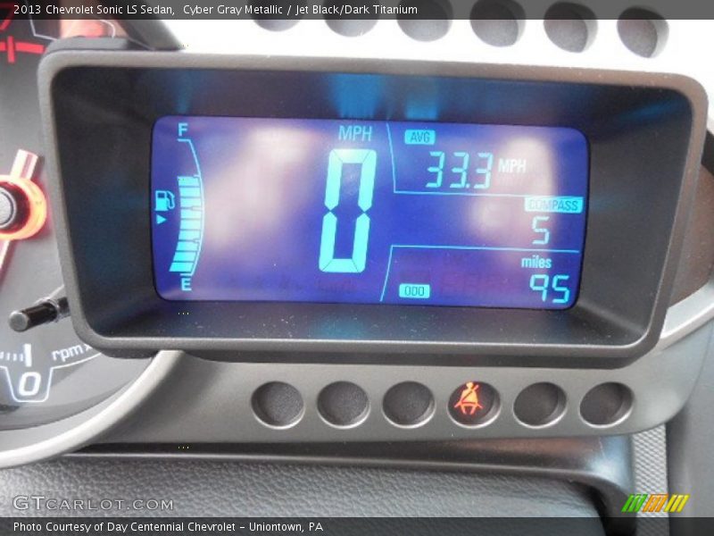 Cyber Gray Metallic / Jet Black/Dark Titanium 2013 Chevrolet Sonic LS Sedan