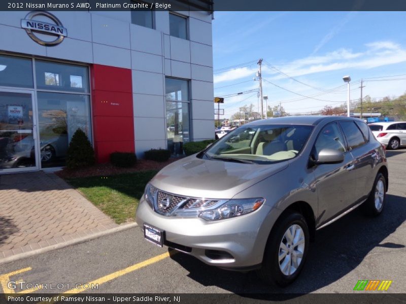 Platinum Graphite / Beige 2012 Nissan Murano S AWD