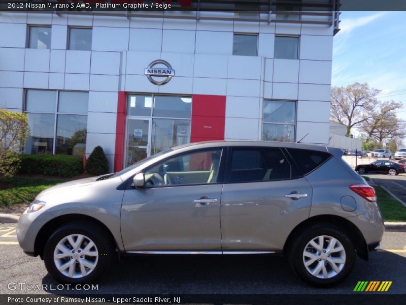 Platinum Graphite / Beige 2012 Nissan Murano S AWD