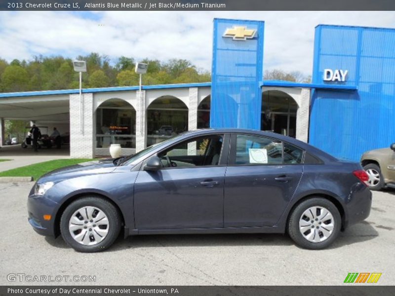 Atlantis Blue Metallic / Jet Black/Medium Titanium 2013 Chevrolet Cruze LS