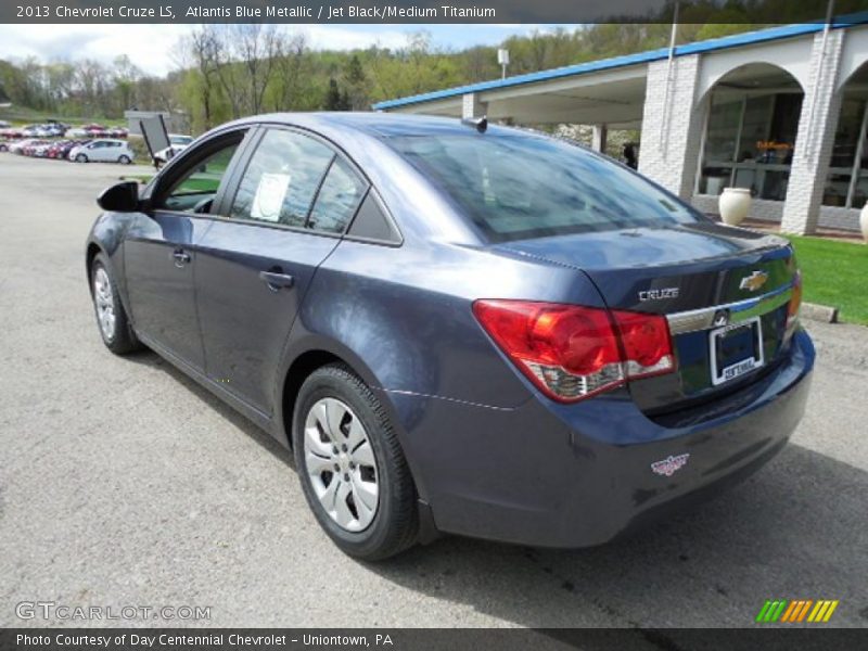 Atlantis Blue Metallic / Jet Black/Medium Titanium 2013 Chevrolet Cruze LS