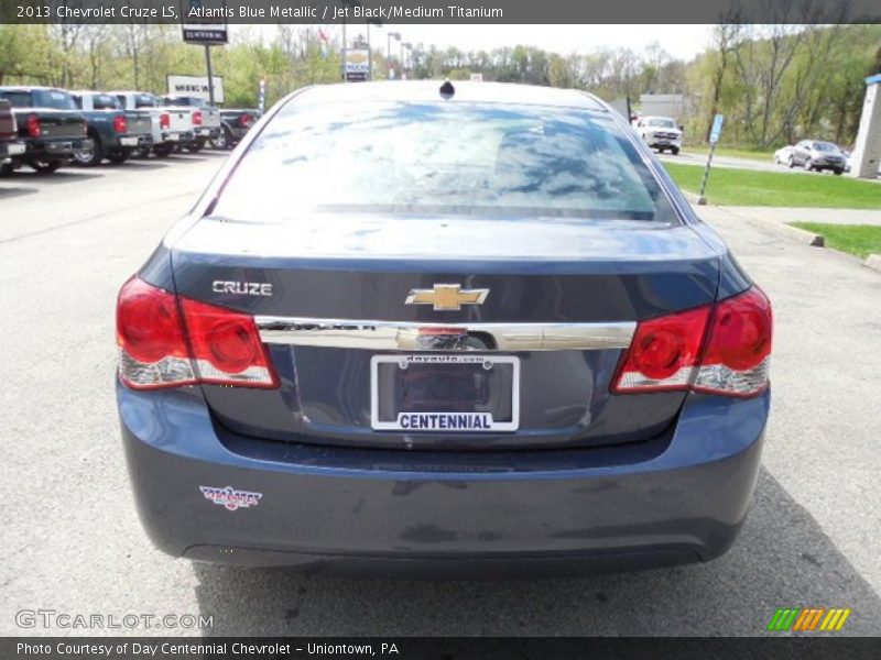 Atlantis Blue Metallic / Jet Black/Medium Titanium 2013 Chevrolet Cruze LS