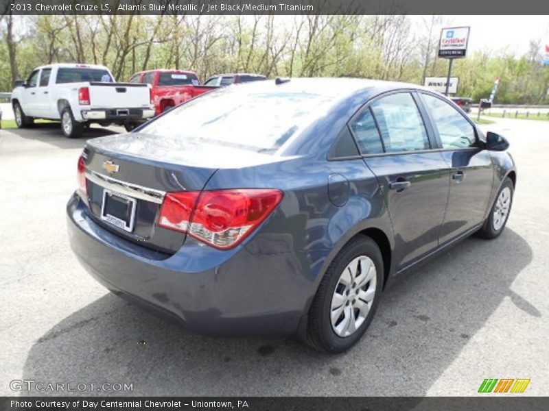 Atlantis Blue Metallic / Jet Black/Medium Titanium 2013 Chevrolet Cruze LS