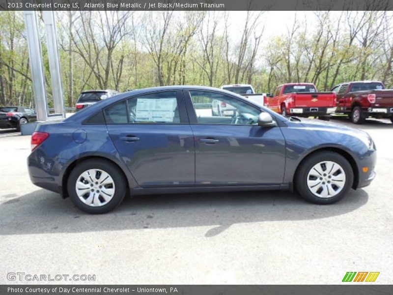 Atlantis Blue Metallic / Jet Black/Medium Titanium 2013 Chevrolet Cruze LS