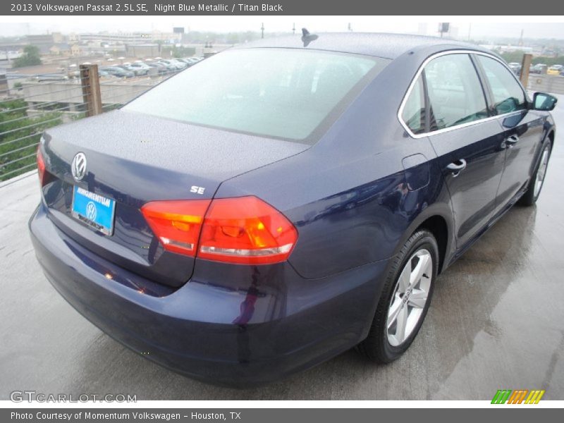 Night Blue Metallic / Titan Black 2013 Volkswagen Passat 2.5L SE