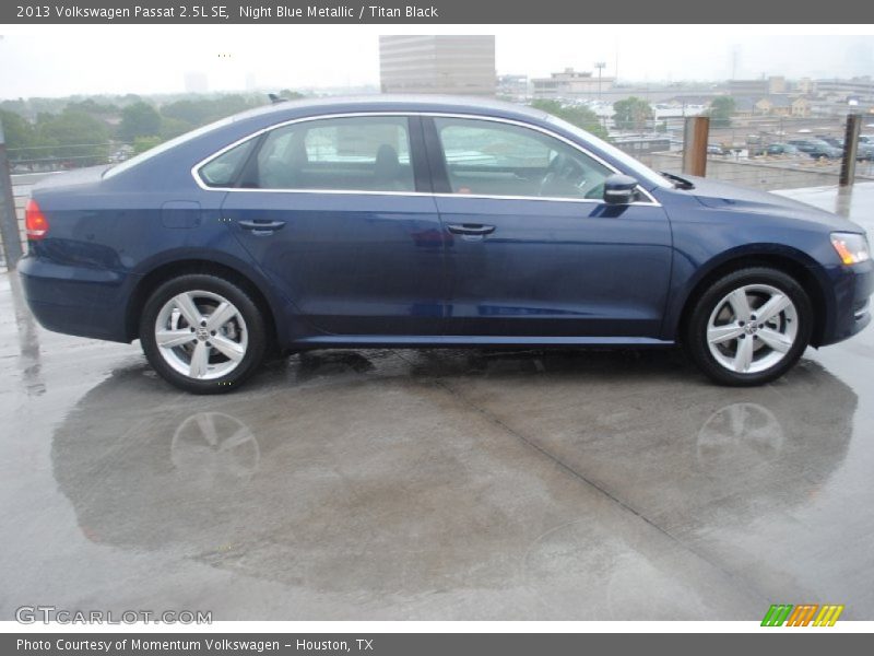 Night Blue Metallic / Titan Black 2013 Volkswagen Passat 2.5L SE