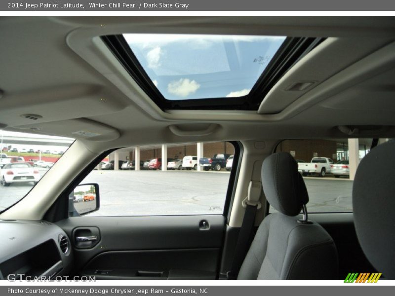 Winter Chill Pearl / Dark Slate Gray 2014 Jeep Patriot Latitude
