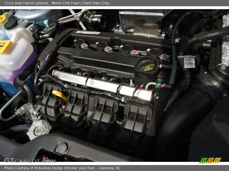 Winter Chill Pearl / Dark Slate Gray 2014 Jeep Patriot Latitude