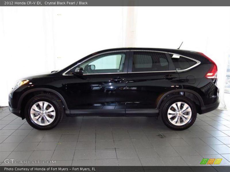 Crystal Black Pearl / Black 2012 Honda CR-V EX