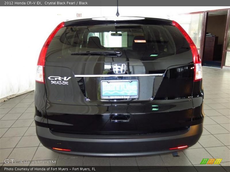 Crystal Black Pearl / Black 2012 Honda CR-V EX
