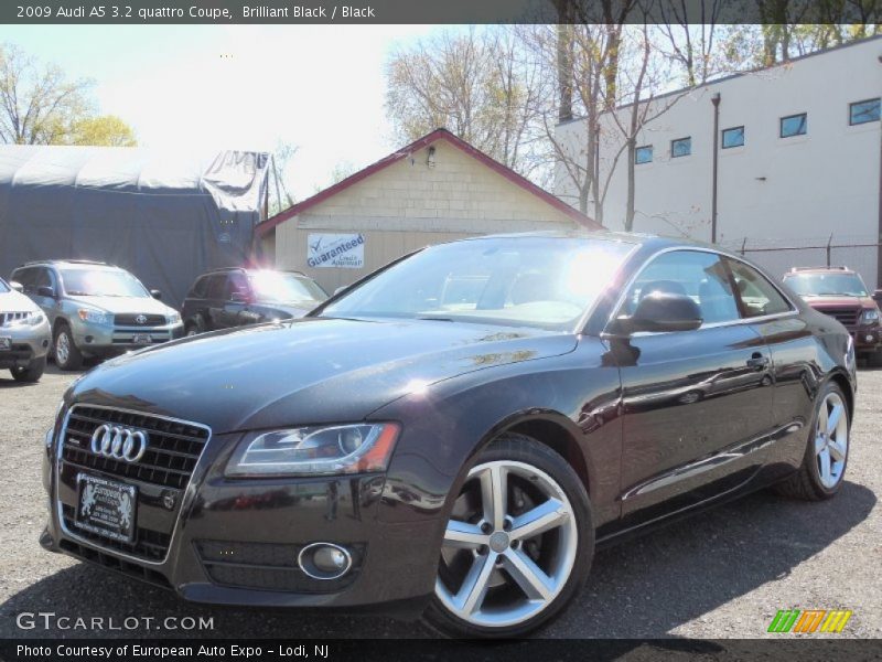 Brilliant Black / Black 2009 Audi A5 3.2 quattro Coupe