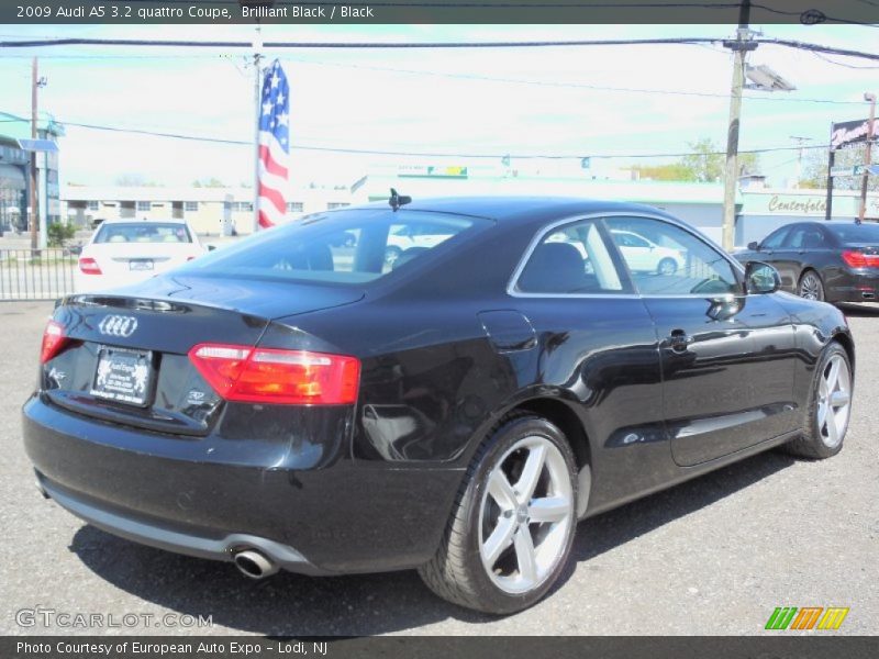 Brilliant Black / Black 2009 Audi A5 3.2 quattro Coupe