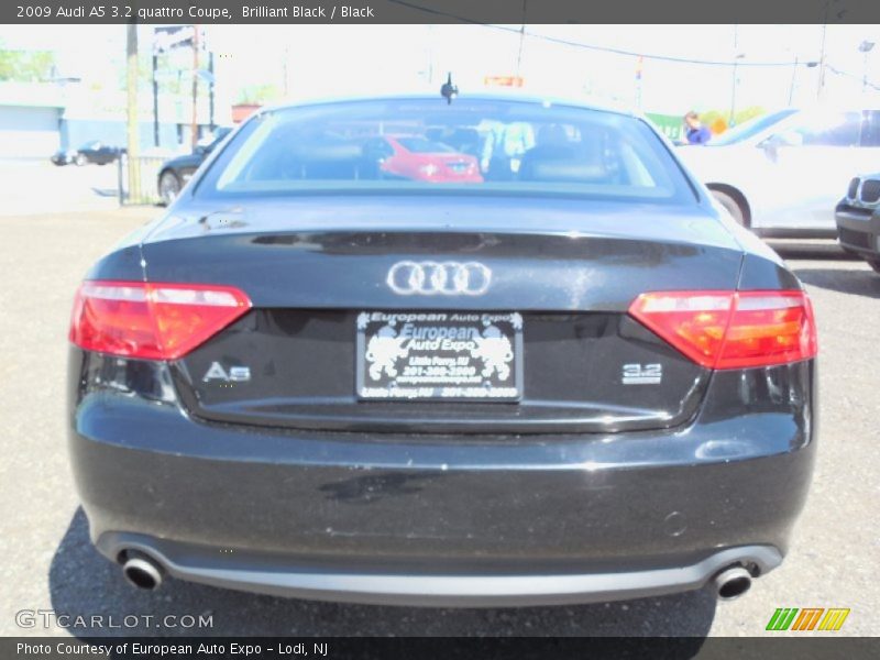 Brilliant Black / Black 2009 Audi A5 3.2 quattro Coupe