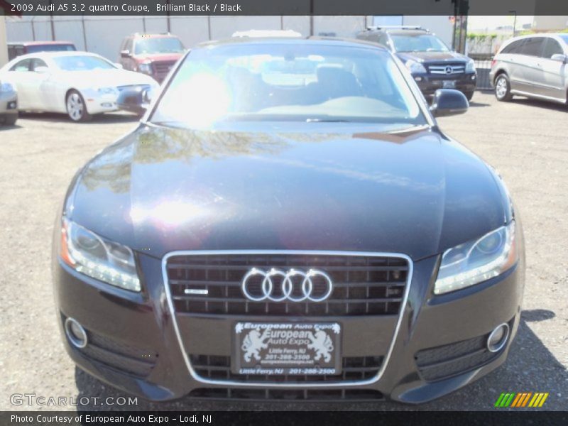 Brilliant Black / Black 2009 Audi A5 3.2 quattro Coupe