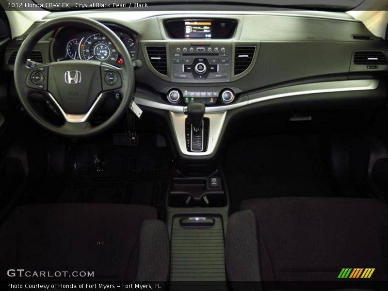 Crystal Black Pearl / Black 2012 Honda CR-V EX