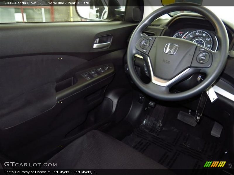 Crystal Black Pearl / Black 2012 Honda CR-V EX