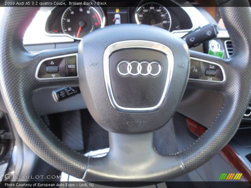 Brilliant Black / Black 2009 Audi A5 3.2 quattro Coupe