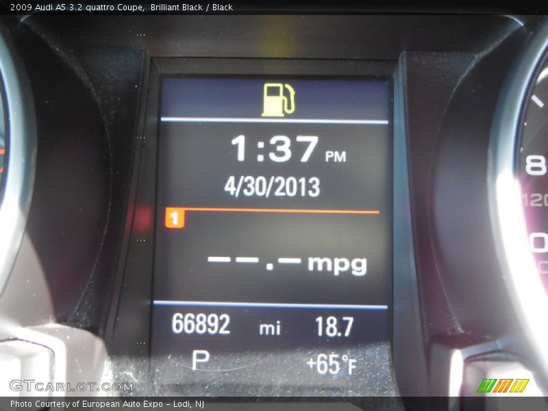 Brilliant Black / Black 2009 Audi A5 3.2 quattro Coupe