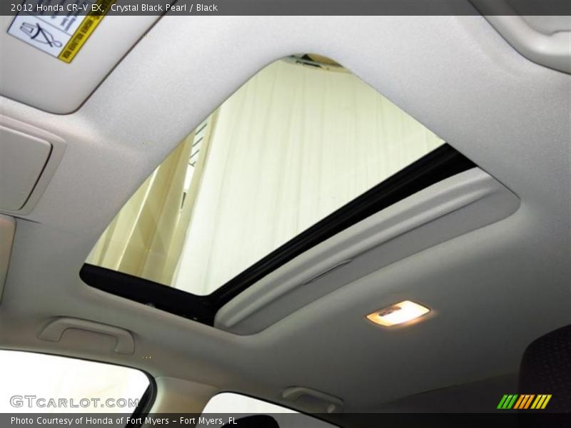 Crystal Black Pearl / Black 2012 Honda CR-V EX