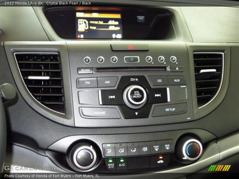 Crystal Black Pearl / Black 2012 Honda CR-V EX