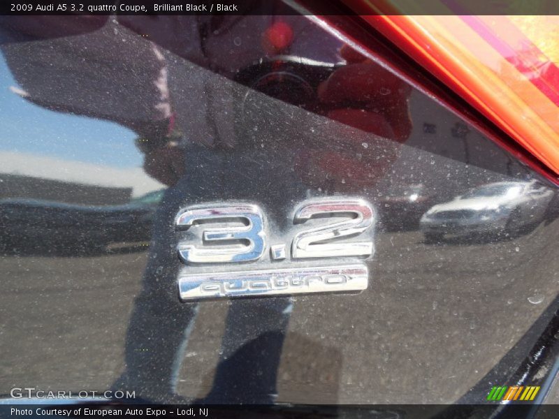Brilliant Black / Black 2009 Audi A5 3.2 quattro Coupe