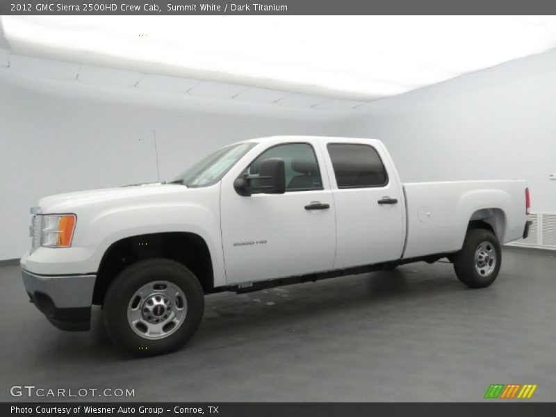 Summit White / Dark Titanium 2012 GMC Sierra 2500HD Crew Cab