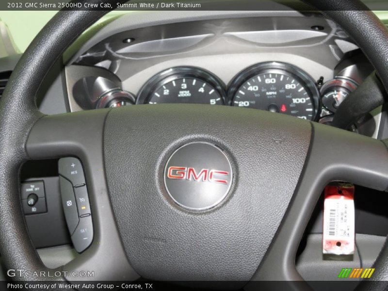 Summit White / Dark Titanium 2012 GMC Sierra 2500HD Crew Cab