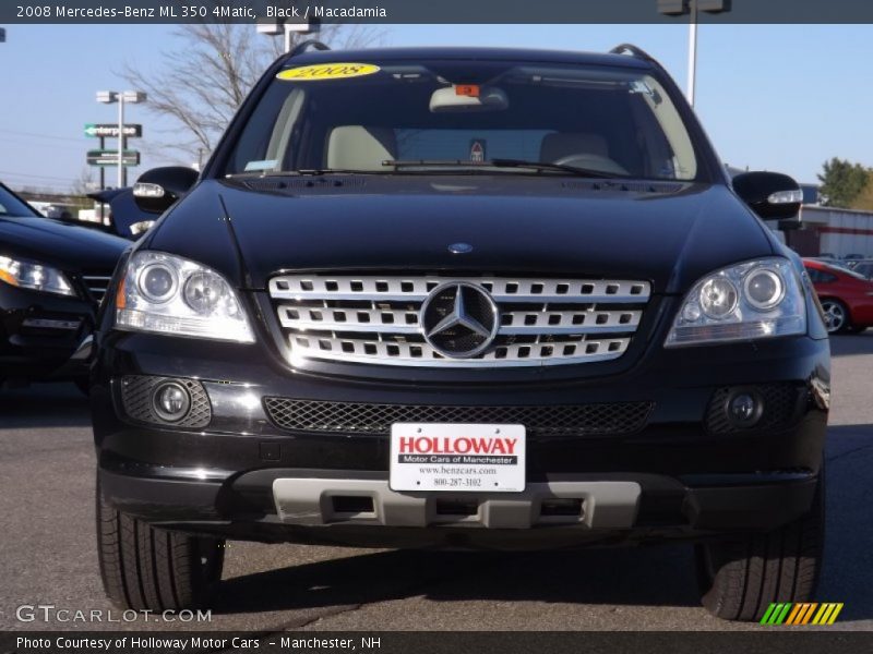 Black / Macadamia 2008 Mercedes-Benz ML 350 4Matic